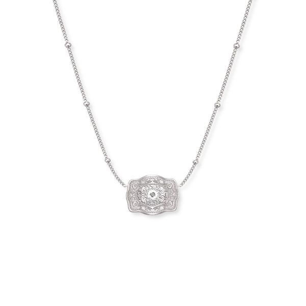 Ultra Mini Belt Buckle Necklace (Amelia Rose)
