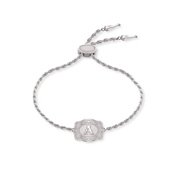 Ultra Mini Belt Buckle Bracelet (Initial)