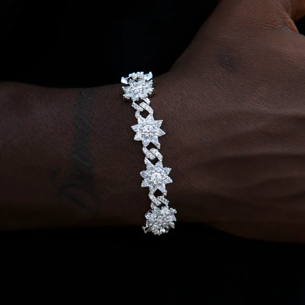Diamond Infinity Flower Bracelet
