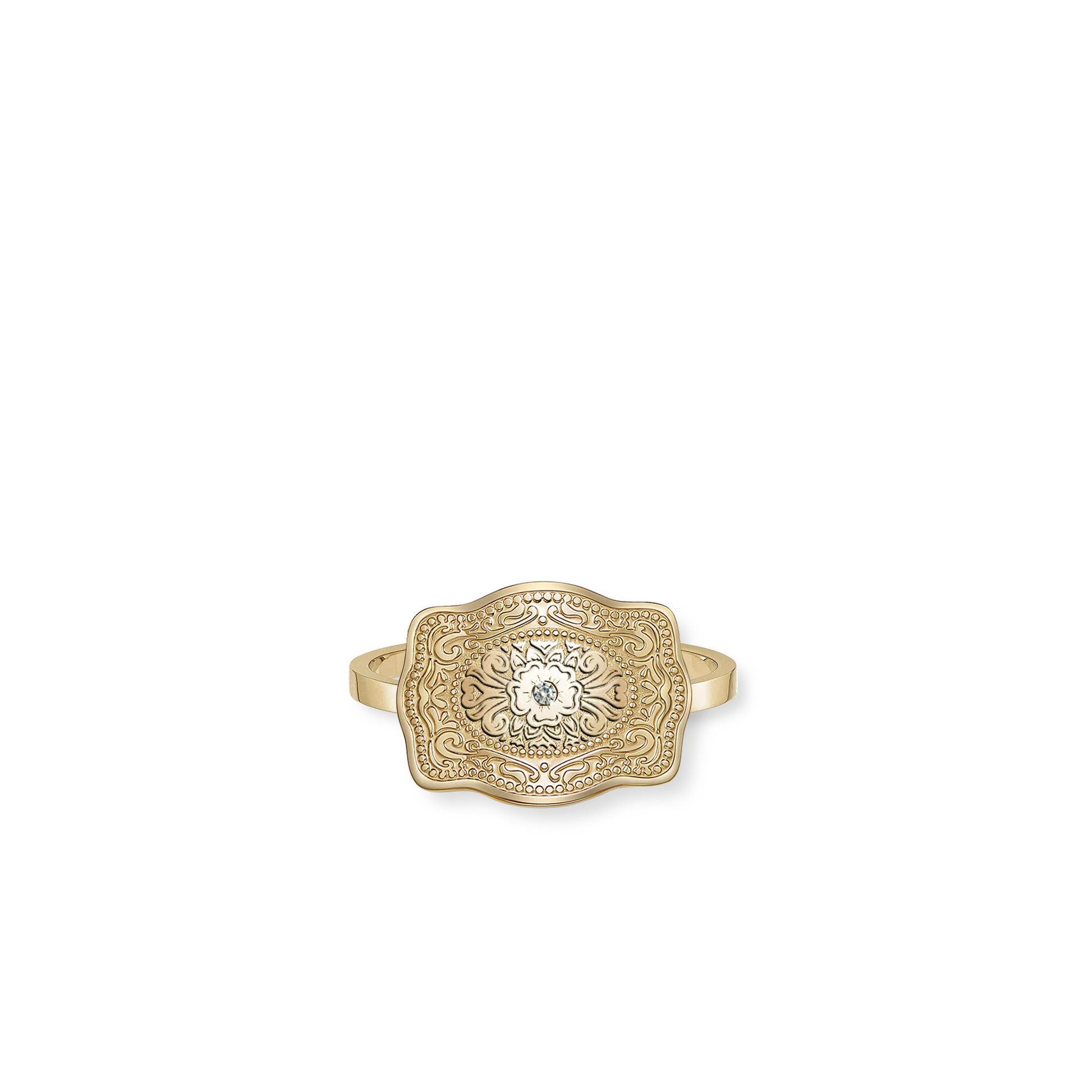 22mm_Mini_Belt_Buckle_-_Amelia_Rose_-_Ring_-_Adjustable_-_View_1_-_Gold